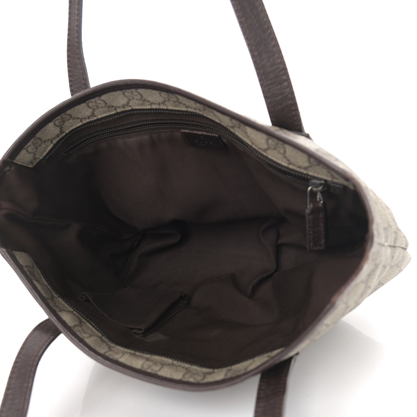 GG Supreme Monogram Small Joy Tote Dark Brown