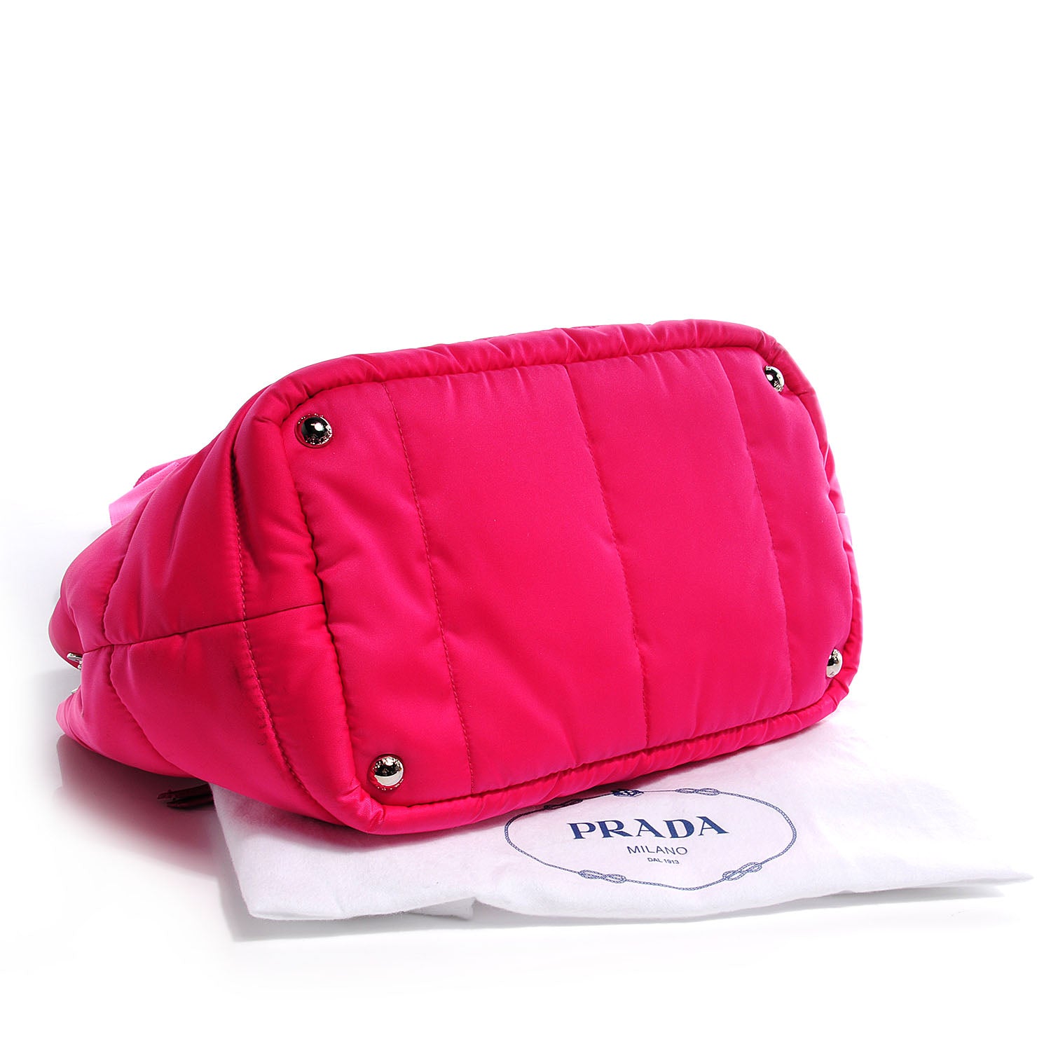 Prada Tessuto Bomber Small Tote Fuxia 4 of 9