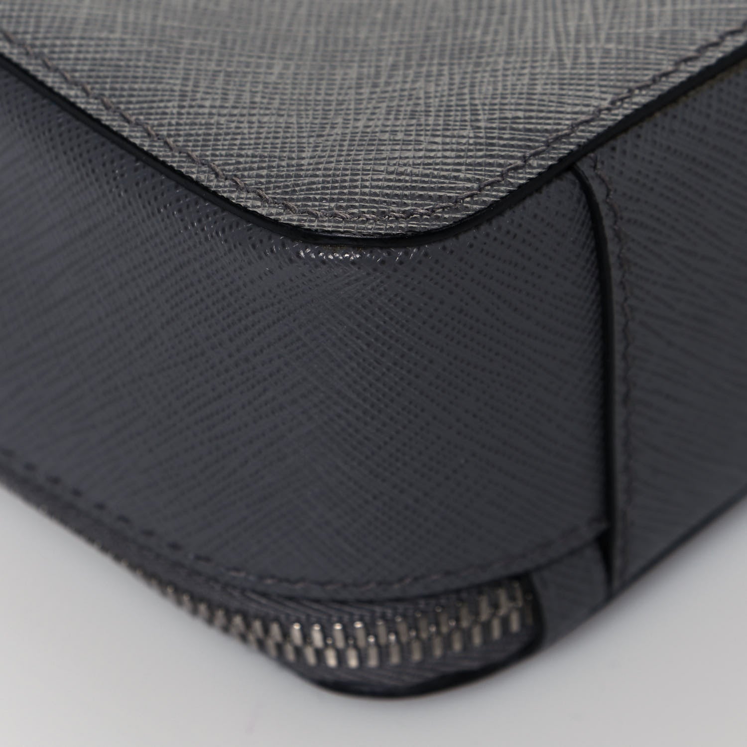Prada Saffiano Travel Medium Brique Crossbody Bag Marmo 11 of 12