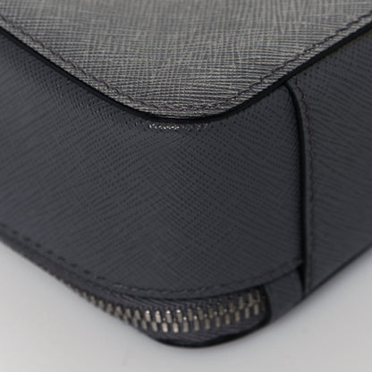 Prada Saffiano Travel Medium Brique Crossbody Bag Marmo 11 of 12