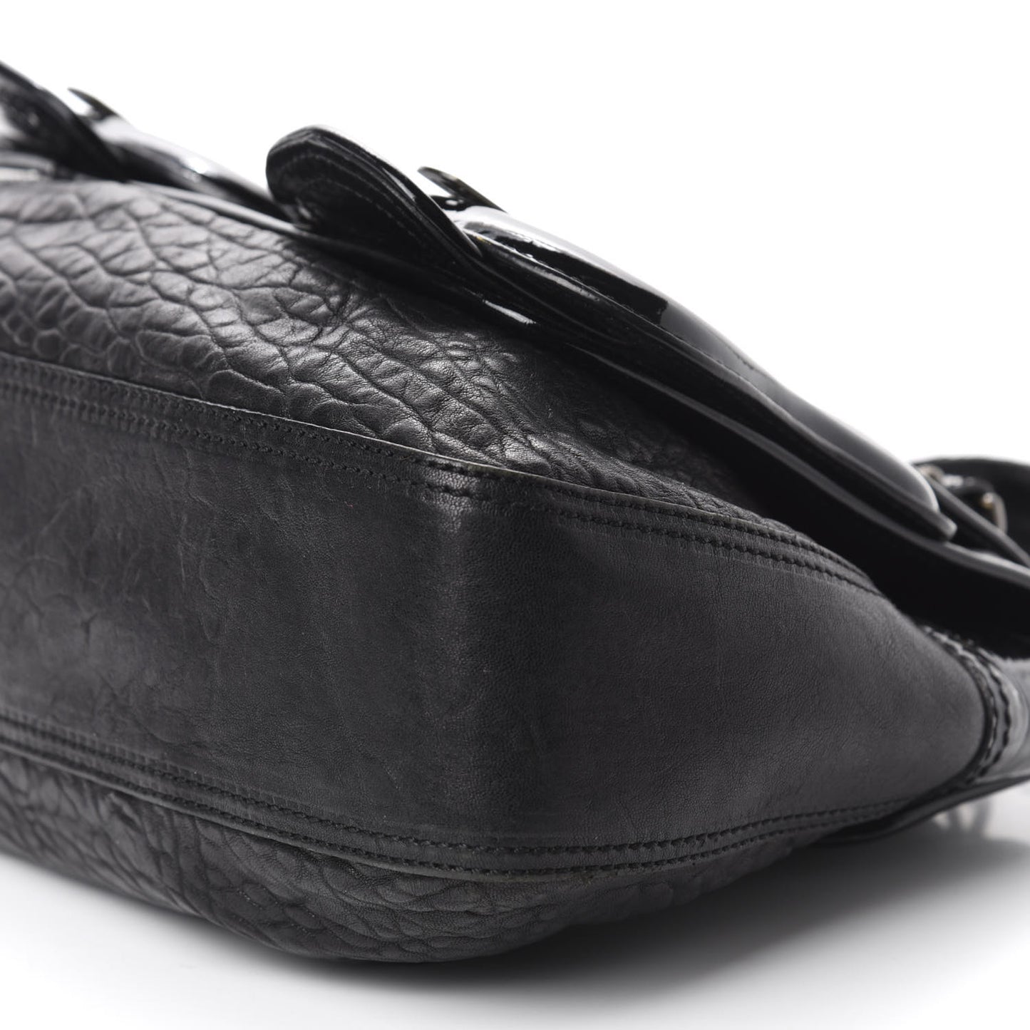 Nappa Patent B Bag Black