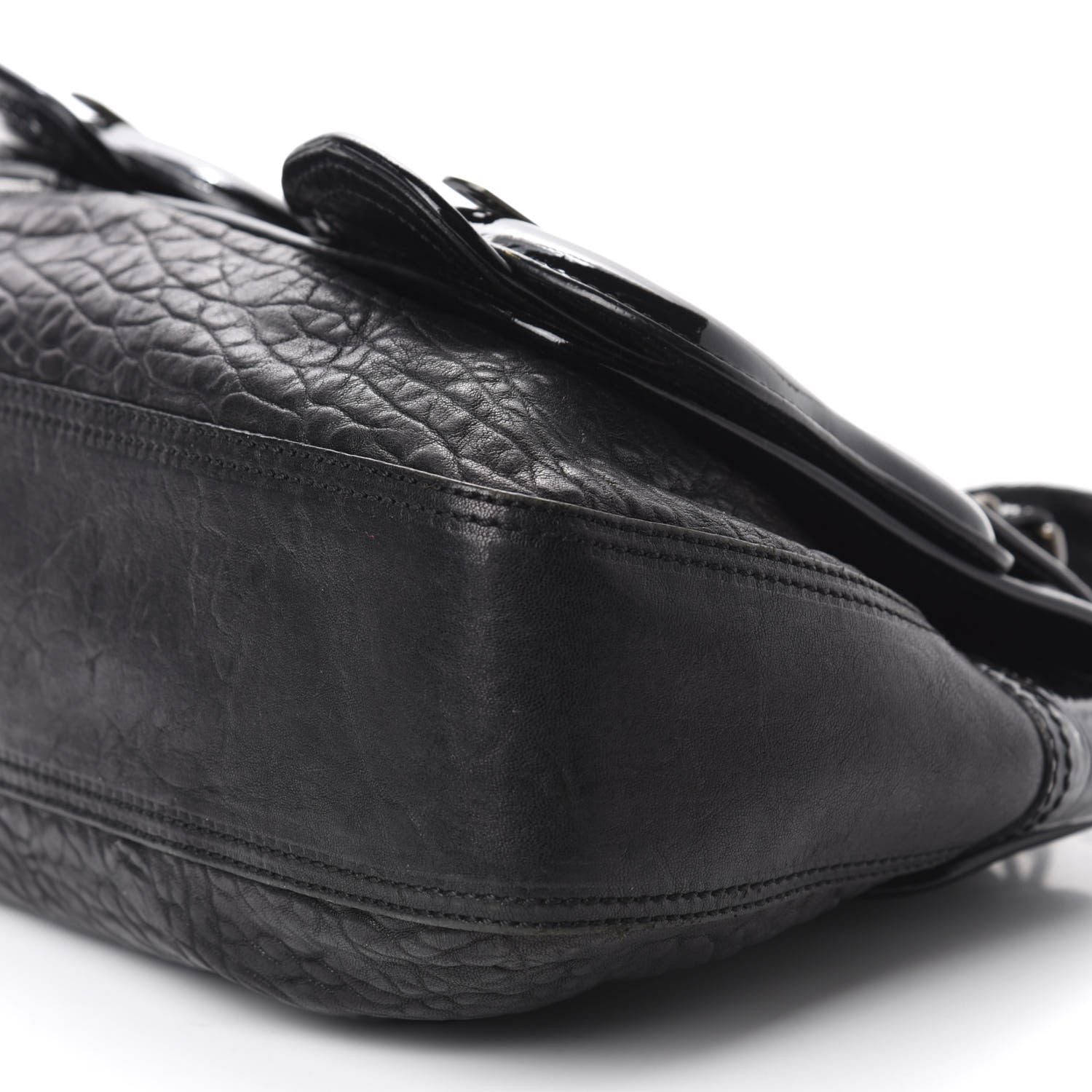 Fendi Nappa Patent B Bag Black 7 of 14