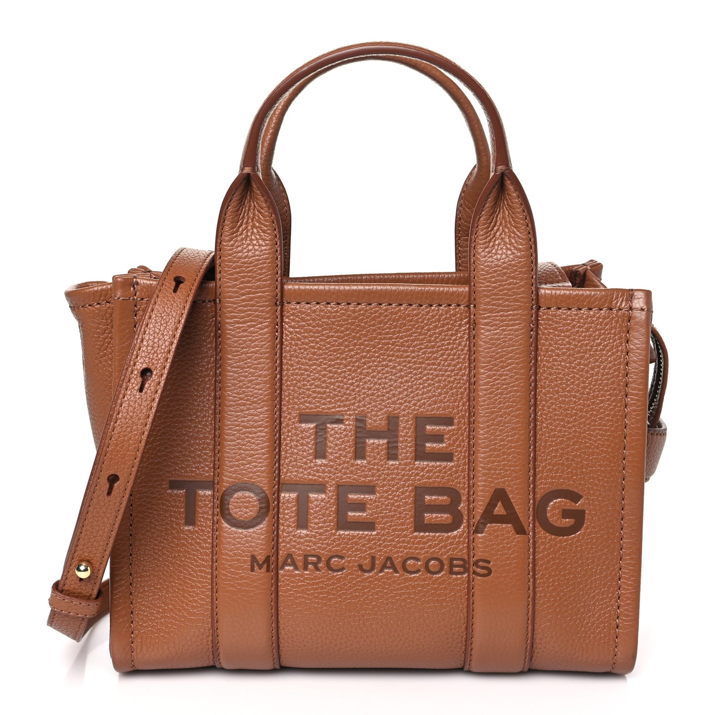 Grained Calfskin Small The Tote Bag Argan Oil