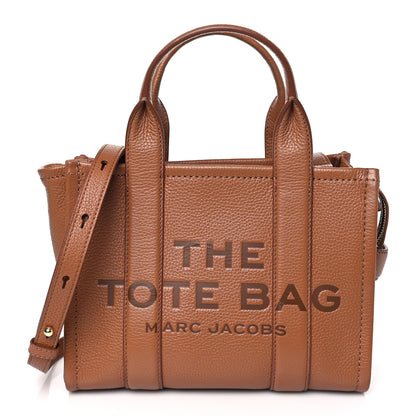 Marc Jacobs Grained Calfskin Small The Tote Bag Argan Oil 1 of 11