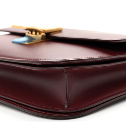 Celine Box Calfskin Medium Classic Box Flap Bag Burgundy 10 of 10