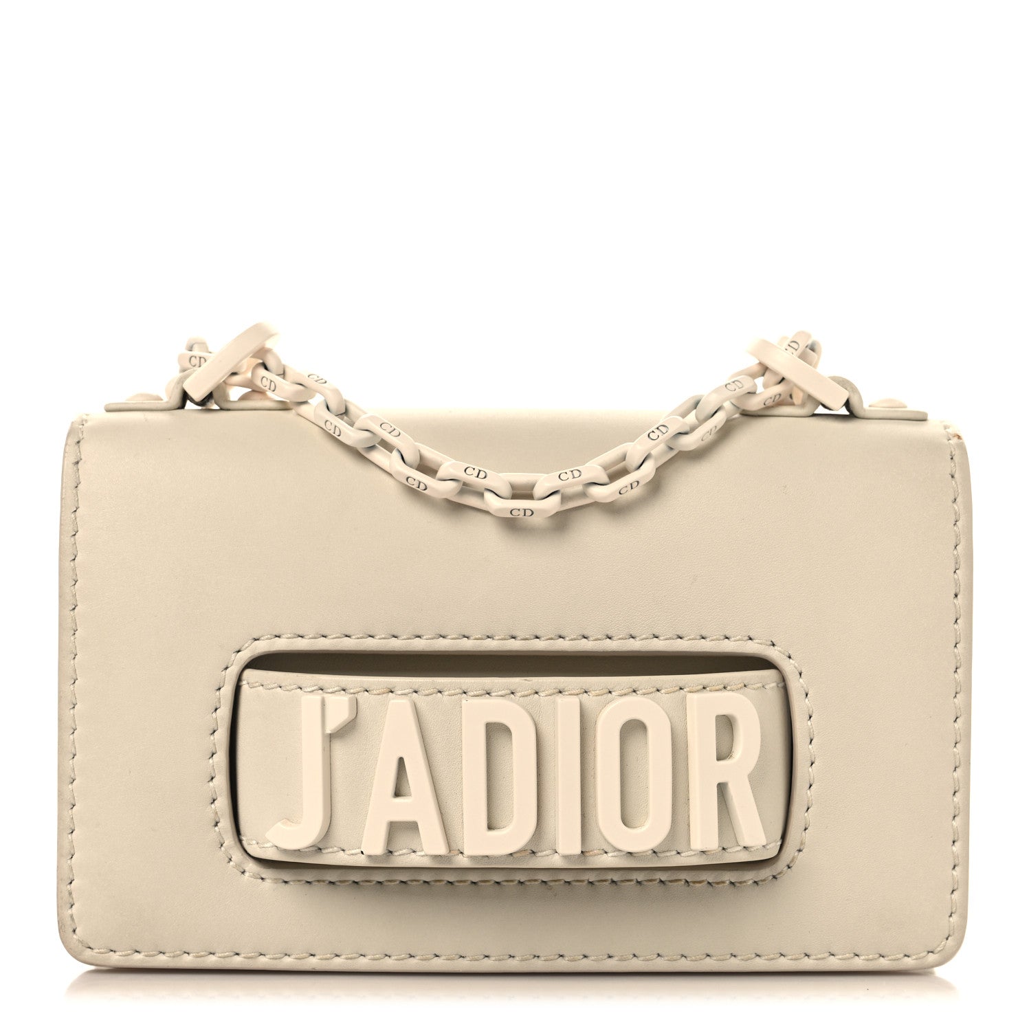Christian Dior Ultra Matte Calfskin Mini J'Adior Chain Flap Bag White 1 of 11