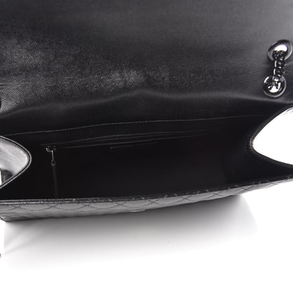 Saint Laurent Grain De Poudre Textured Mixed Matelasse Large Triquilt Monogram Monochrome Satchel Black 5 of 10