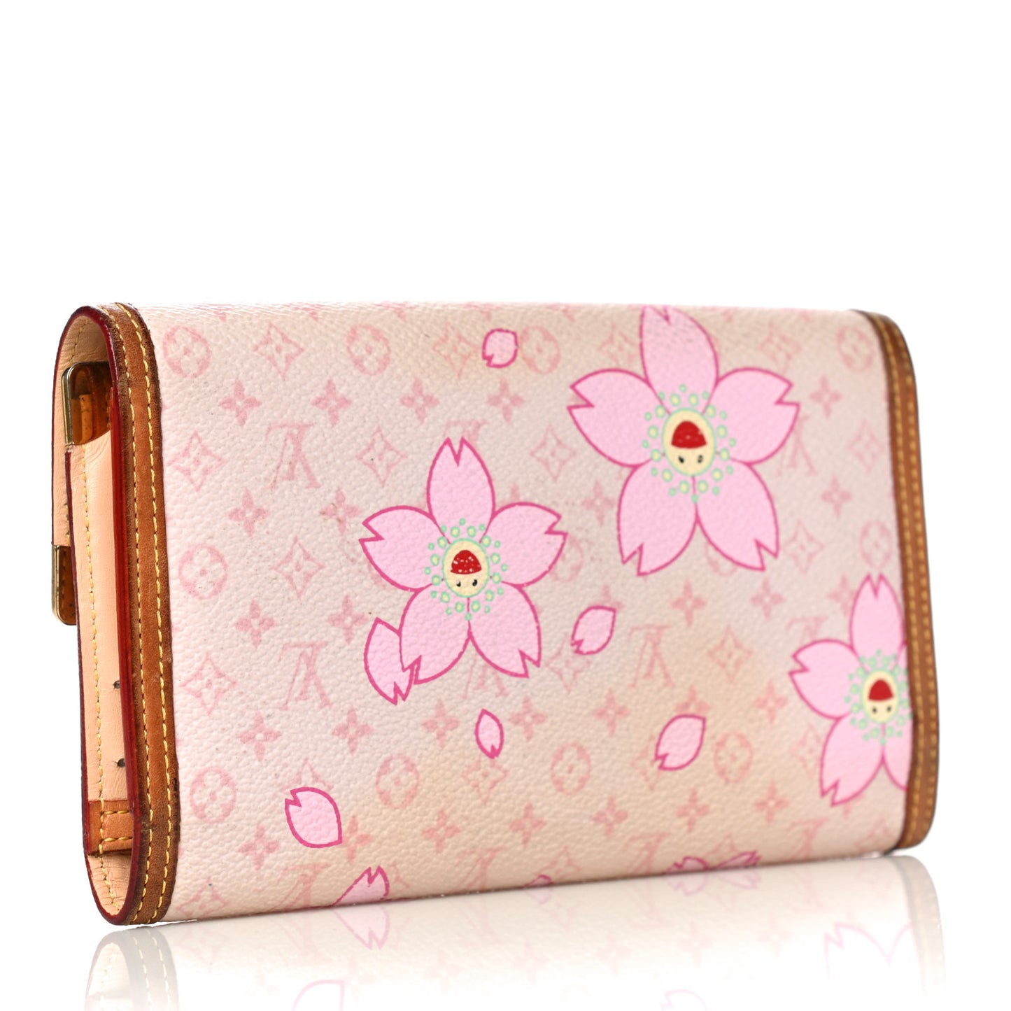Monogram Cherry Blossom Porte Tresor International Wallet Pink
