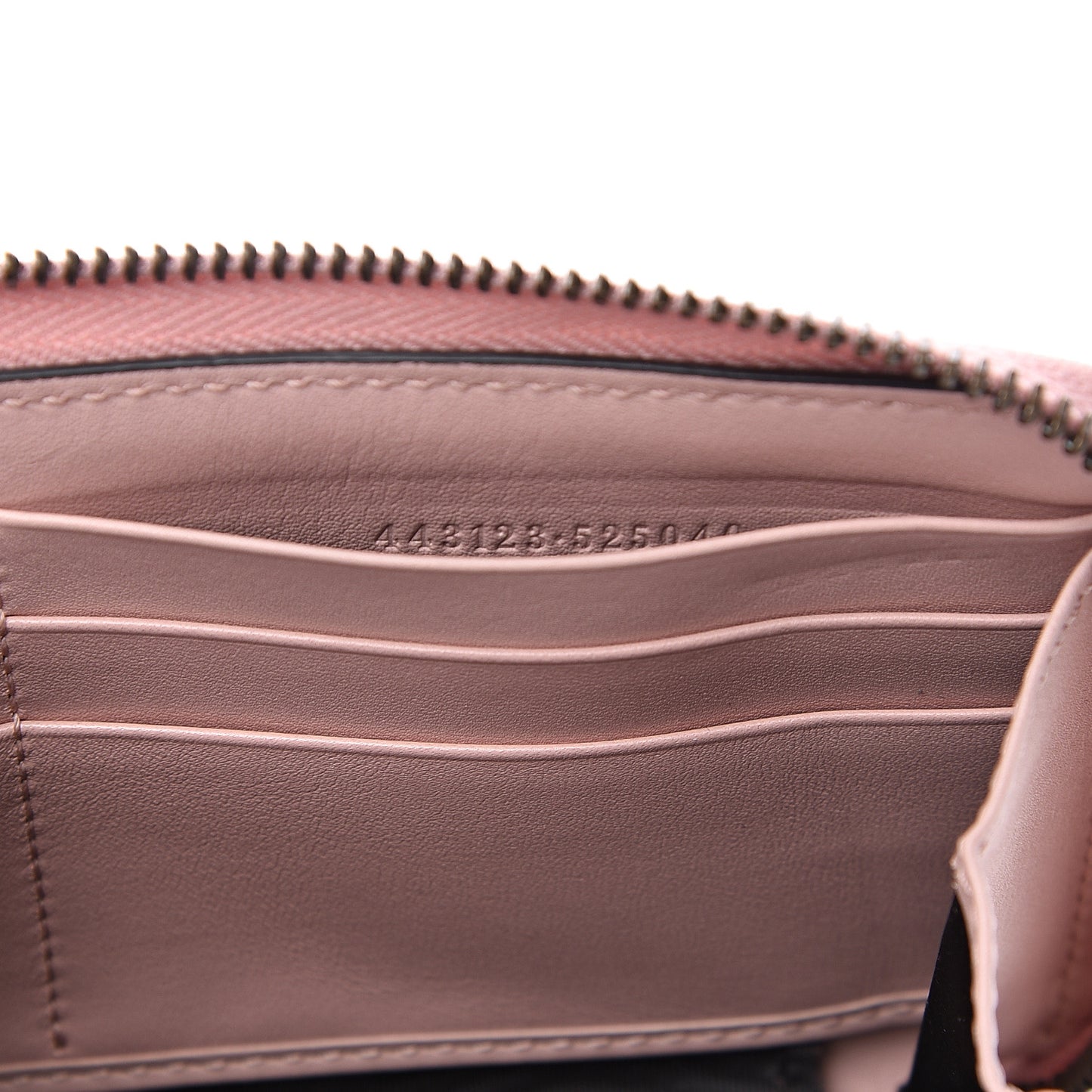 Calfskin Matelasse GG Marmont Zip Around Wallet Perfect Pink