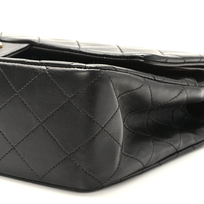 Chanel Lambskin Quilted Medium Double Flap Black 9 of 9