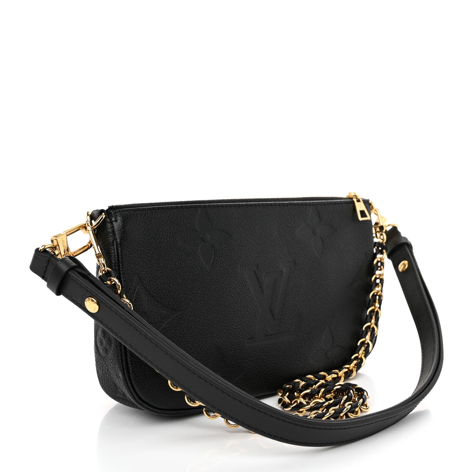 Louis Vuitton Empreinte Monogram Giant Multi Pochette Accessories Black 3 of 10