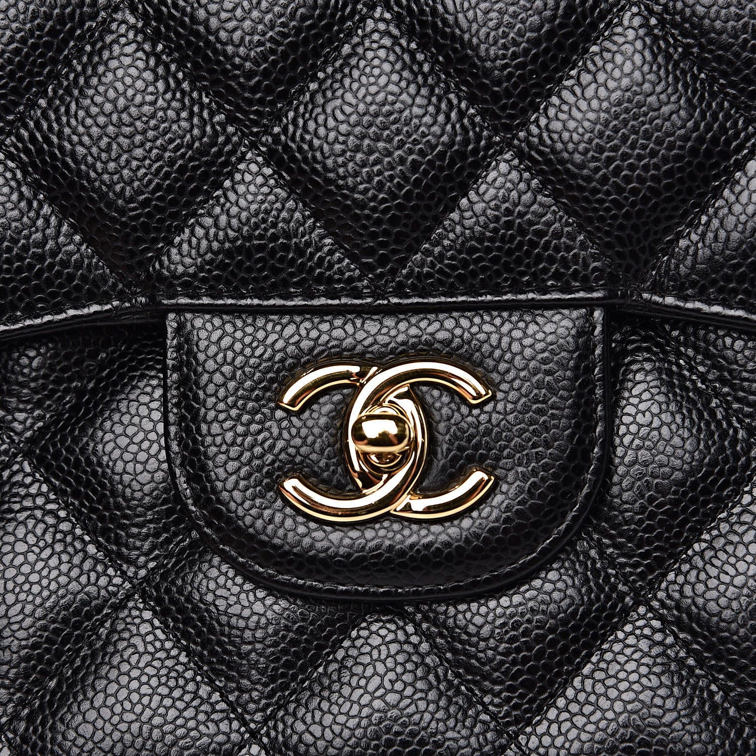 Chanel Caviar Quilted Jumbo Double Flap Black 10 of 11