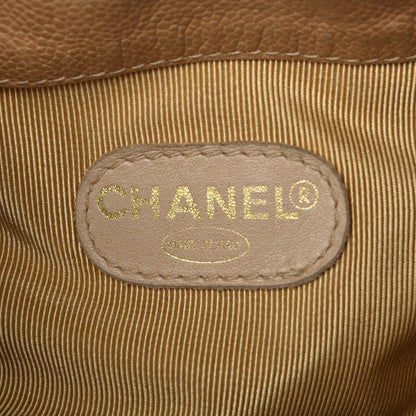 Chanel Caviar Drawstring Shoulder Bag Beige 8 of 14