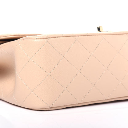 Chanel Caviar Quilted Jumbo Double Flap Light Beige 7 of 11