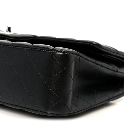 Chanel Lambskin Quilted Medium Double Flap Black 11 of 12