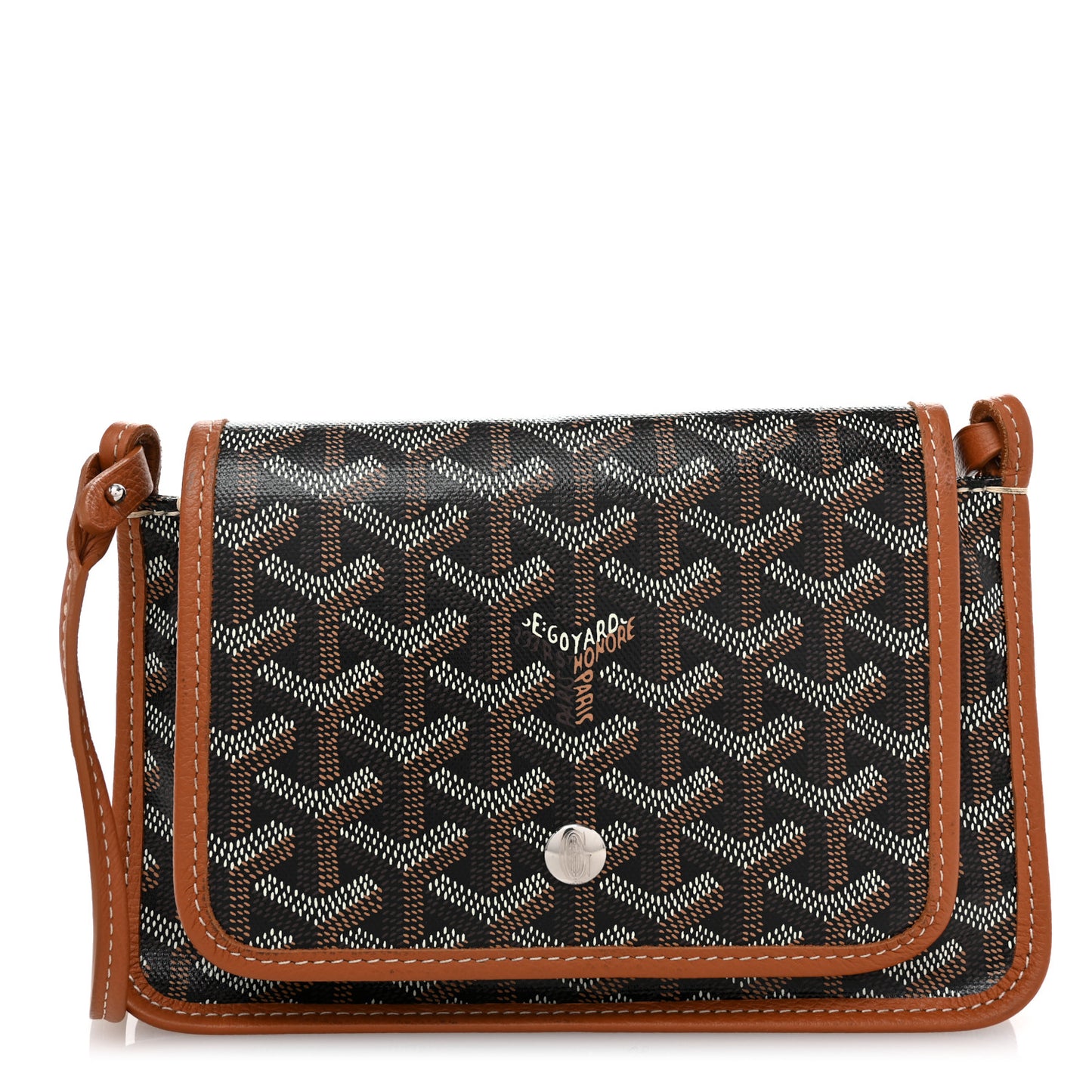 Goyardine Plumet Wallet Clutch Black Gold