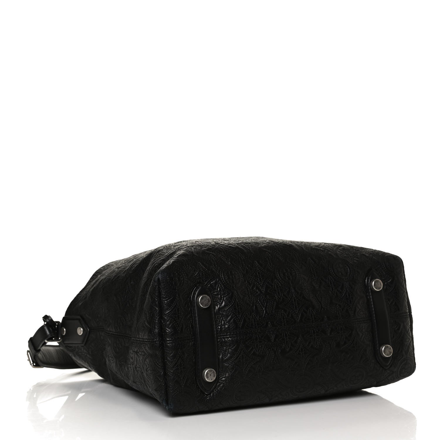 Louis Vuitton Monogram Lambskin Antheia Hobo PM Black 4 of 11