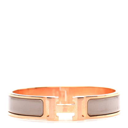 Hermes Enamel Narrow Clic Clac H Bracelet PM Marron Glace 1 of 4