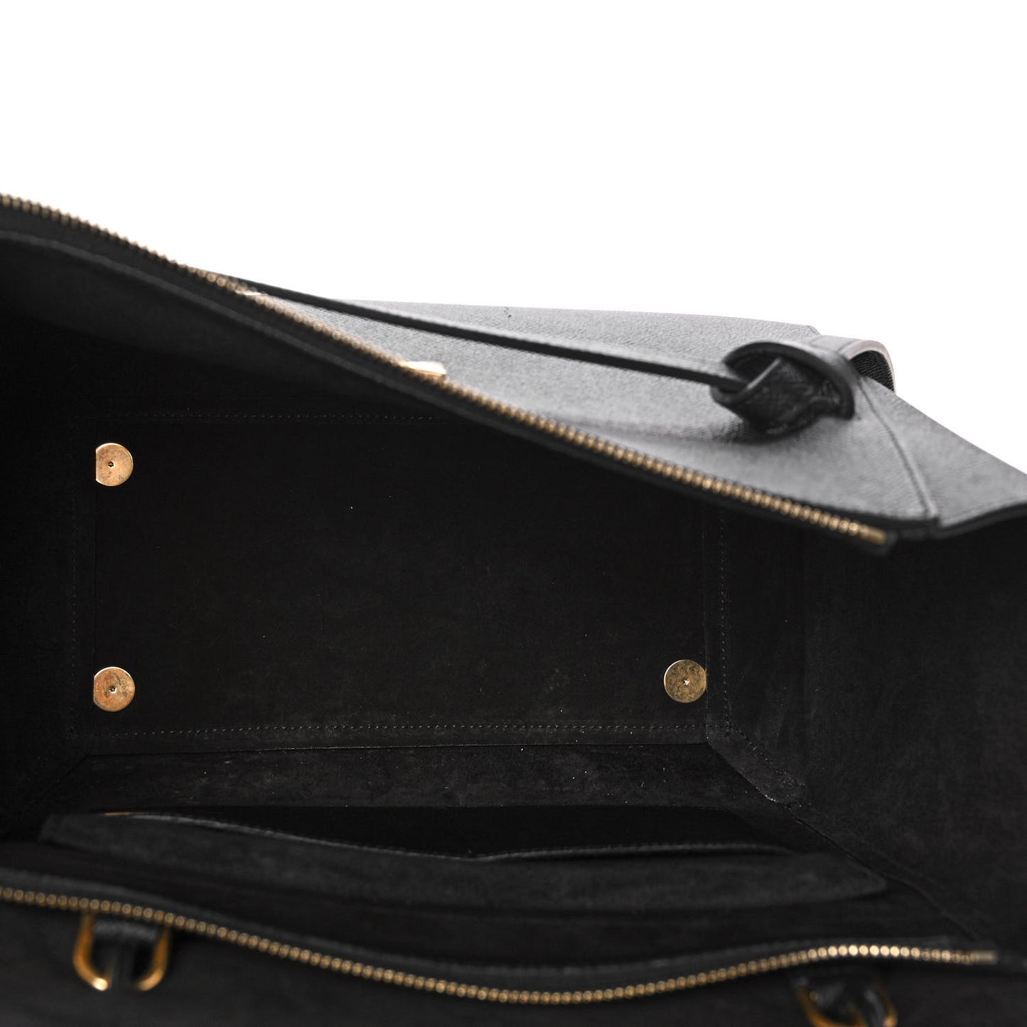Grained Calfskin Mini Belt Bag Black