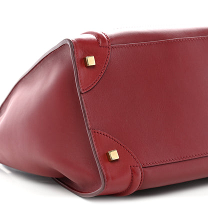 Celine Smooth Calfskin Mini Luggage Red 8 of 9