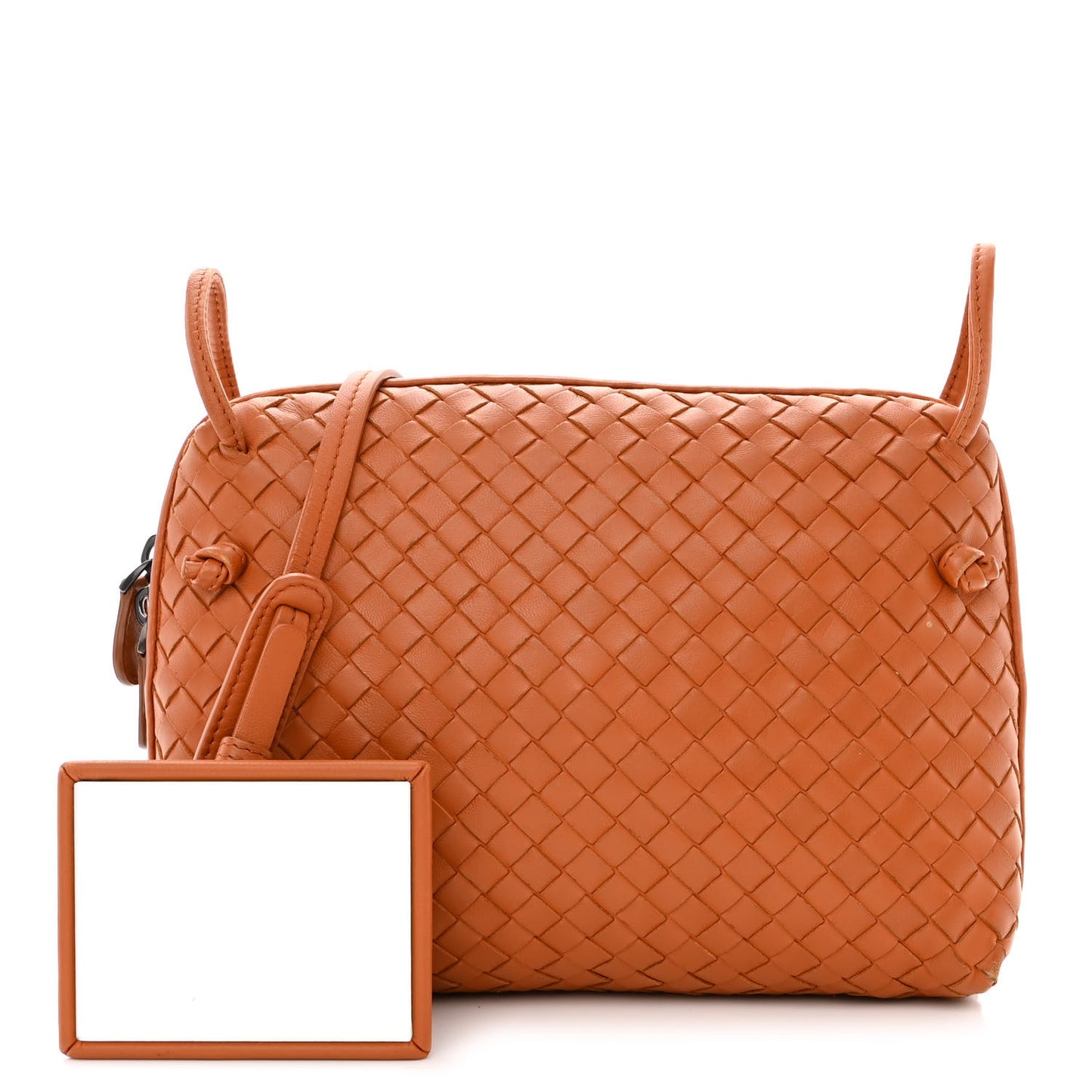 Nappa Intrecciato Nodini Crossbody Messenger Noce