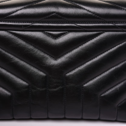 Saint Laurent Calfskin Y Quilted Monogram Small Loulou Chain Satchel Black 15 of 19
