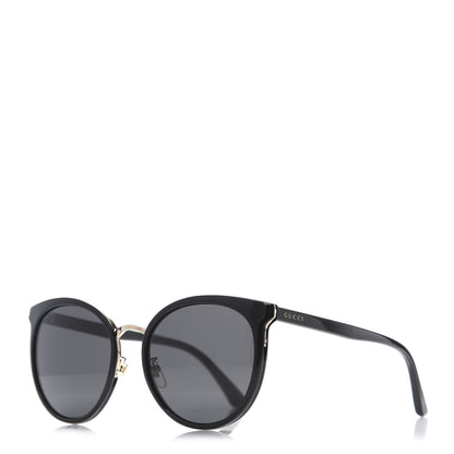 Gucci Acetate Round Eye Sunglasses GG0405SK Black 1 of 7