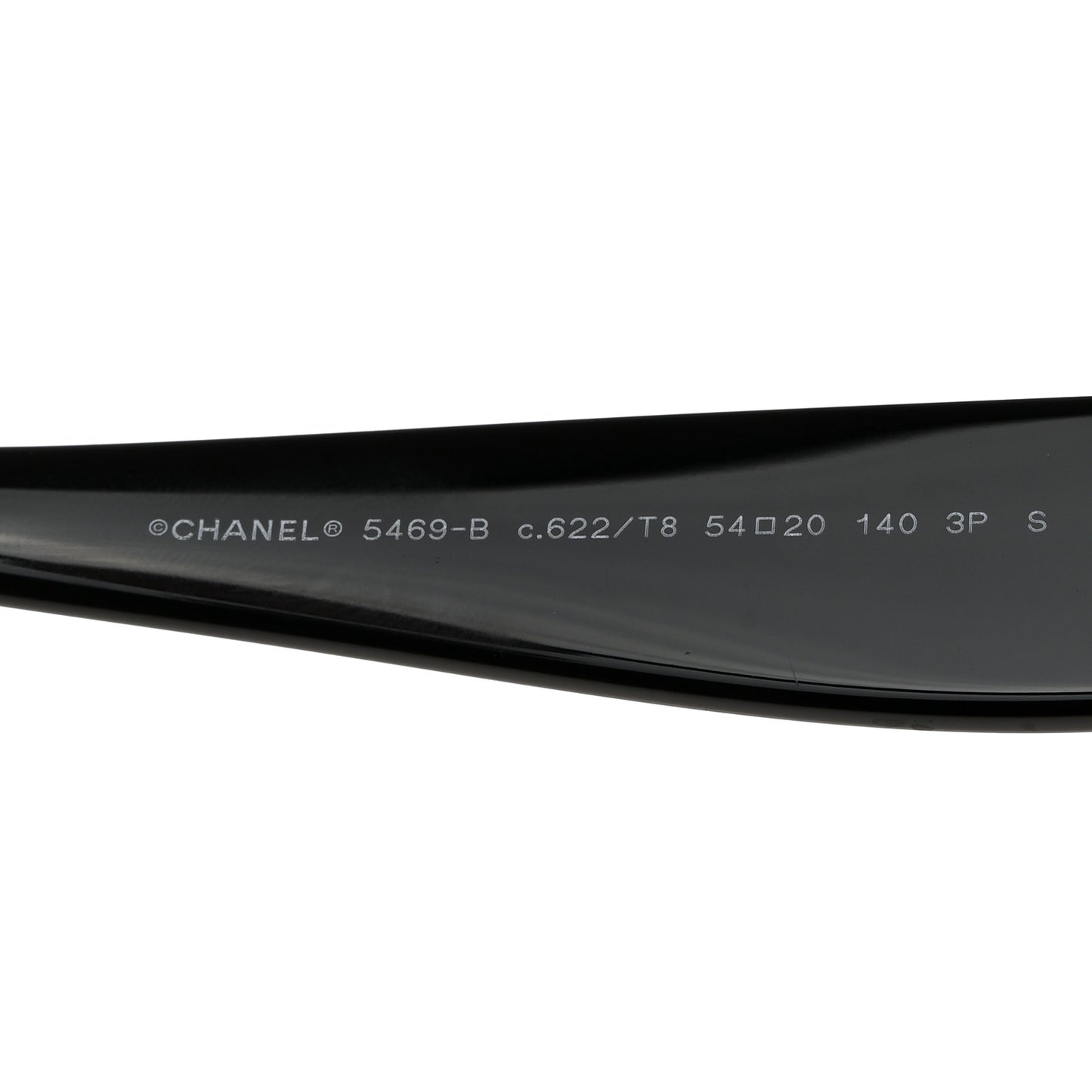 Acetate Polarized Oval CC Sunglasses 5469-B Black