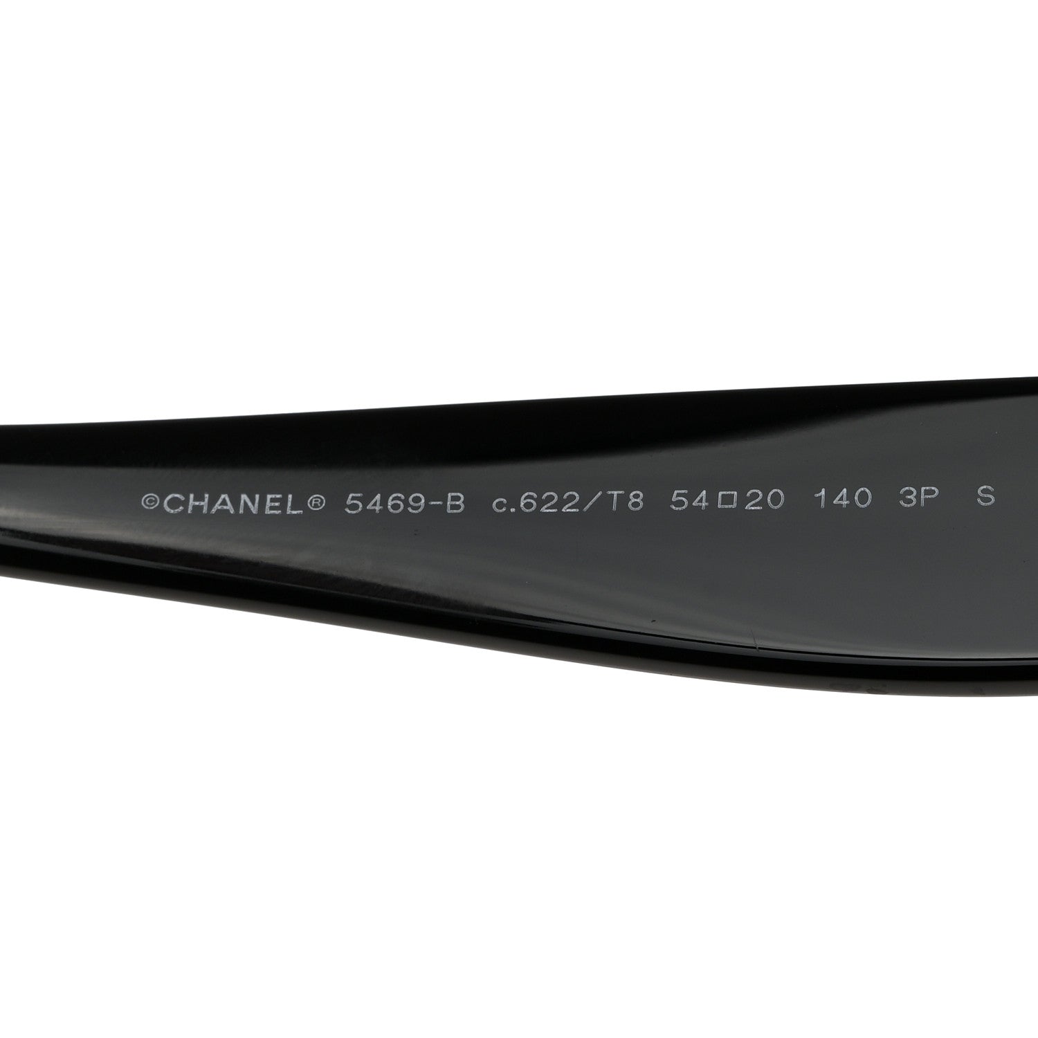 Chanel Acetate Polarized Oval CC Sunglasses 5469-B Black 5 of 8