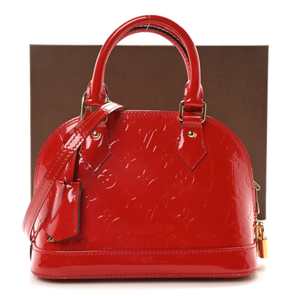Louis Vuitton Vernis Alma BB Cherry 11 of 11