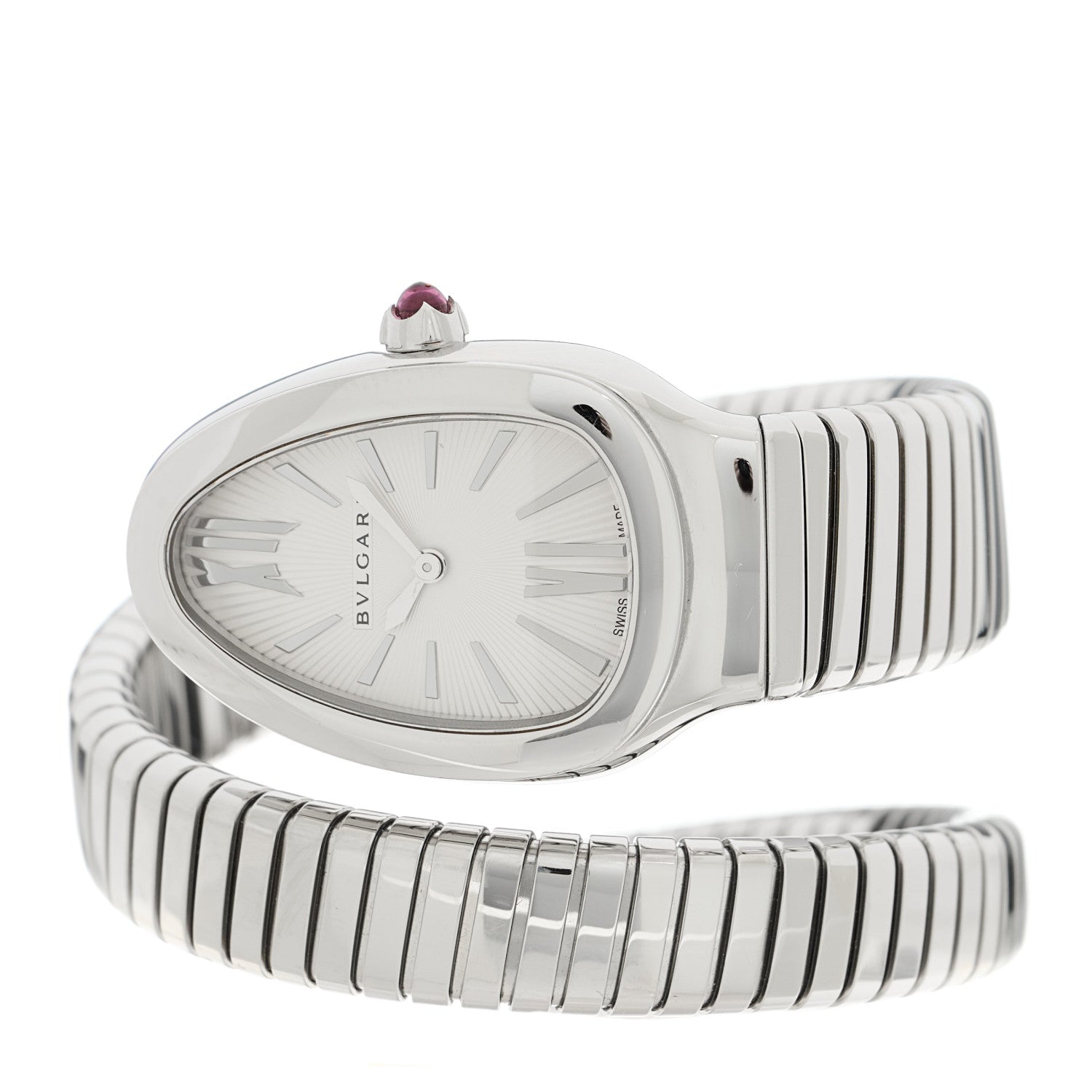 Bulgari Stainless Steel 35mm Serpenti Tubogas Quartz Watch 2 of 5