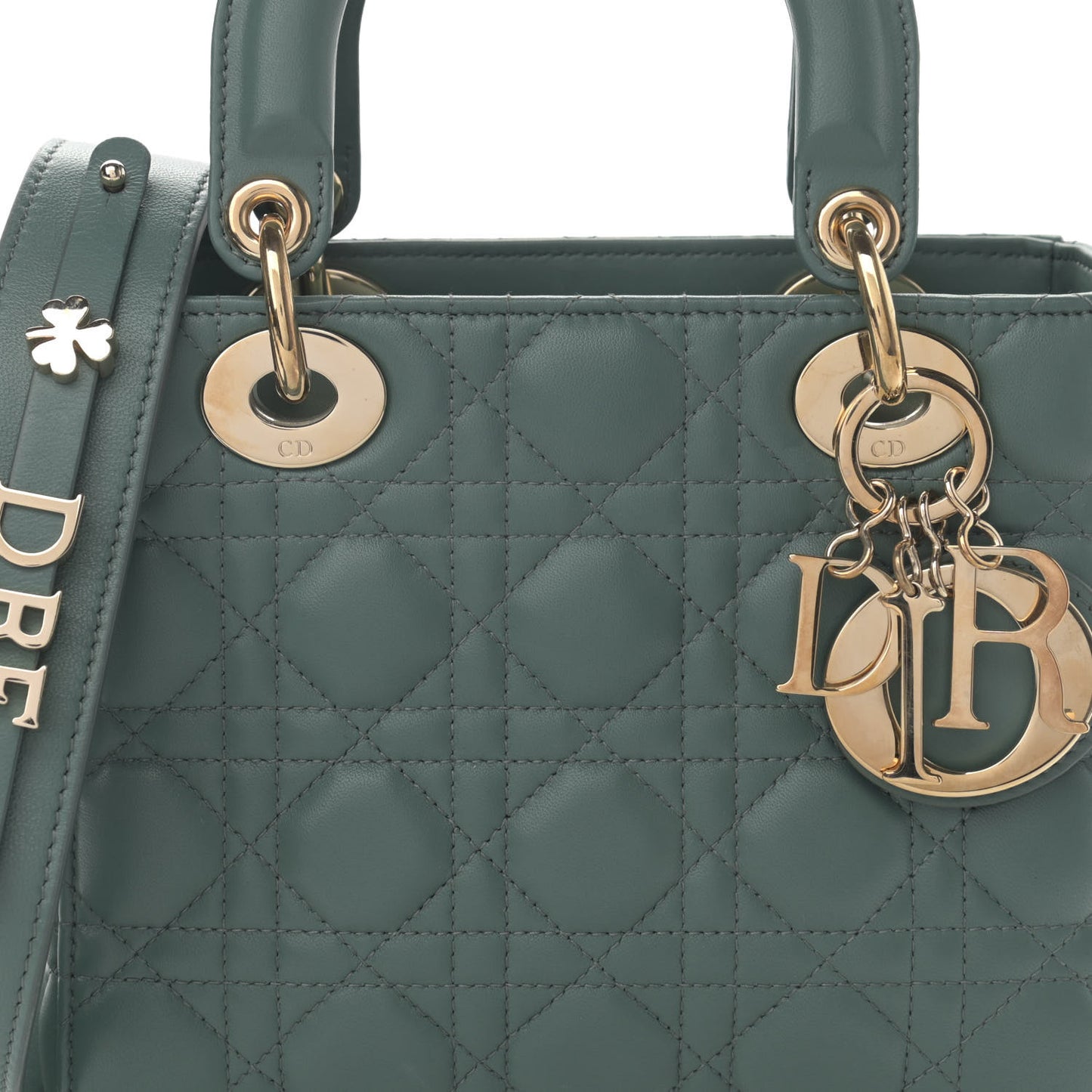 Lambskin Cannage Small My ABCDior Lady Dior Army Green