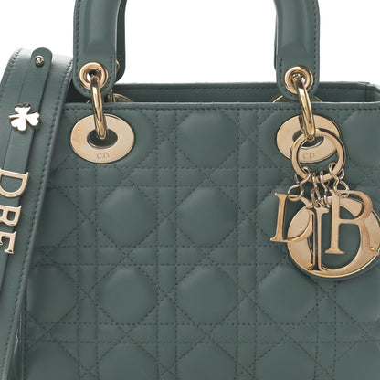 Christian Dior Lambskin Cannage Small My ABCDior Lady Dior Army Green 8 of 11