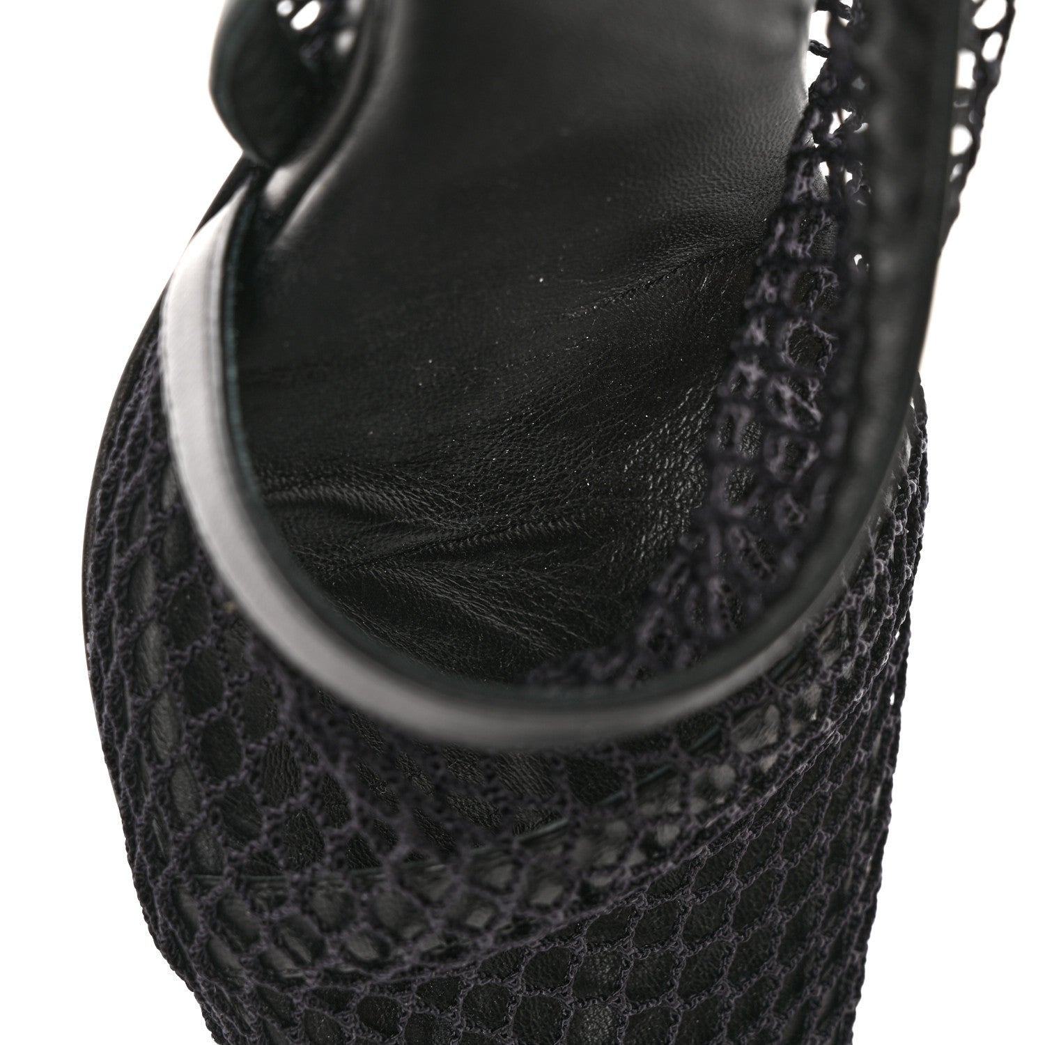 Bottega Veneta Mesh Nappa Chunky Chain Sandals 37 Black 9 of 11