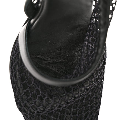 Bottega Veneta Mesh Nappa Chunky Chain Sandals 37 Black 9 of 11