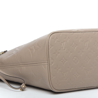 Louis Vuitton Empreinte Monogram Giant Neverfull MM Tourterelle 8 of 9