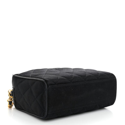 Chanel Satin Quilted Tassel Camera Case Black 4 of 12