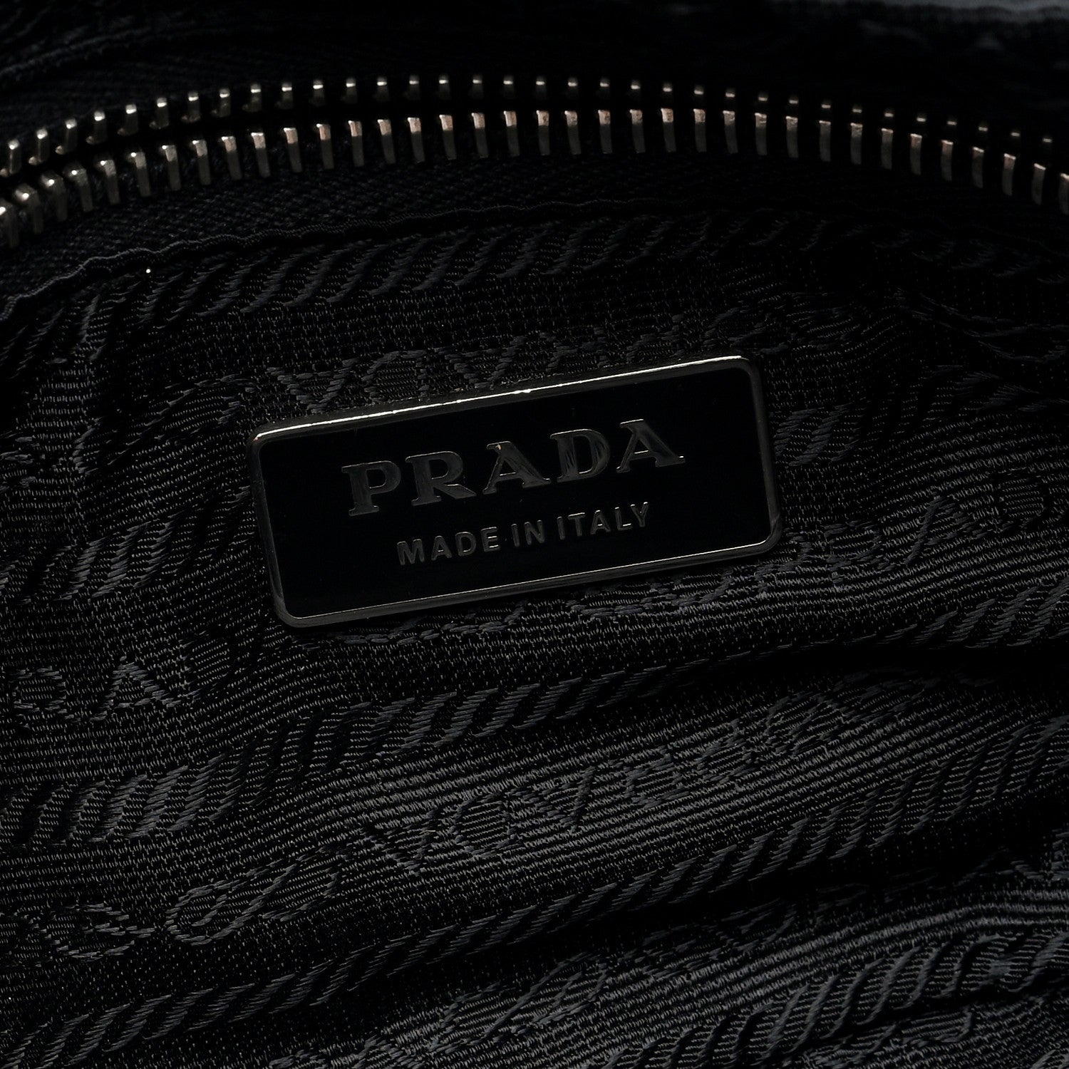 Prada Vitello Heavy Push Lock Pocket Shoulder Bag Black 6 of 9