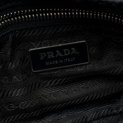 Prada Vitello Heavy Push Lock Pocket Shoulder Bag Black 6 of 9
