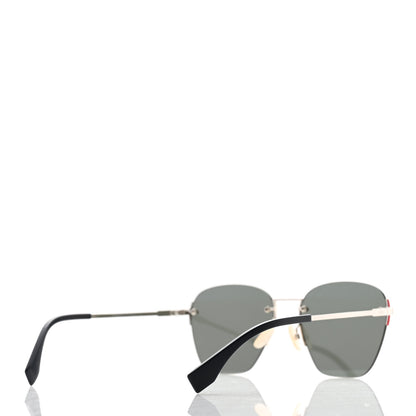 Fendi Metal Mirrored Sunglasses FF M0057/S Silver 4 of 8