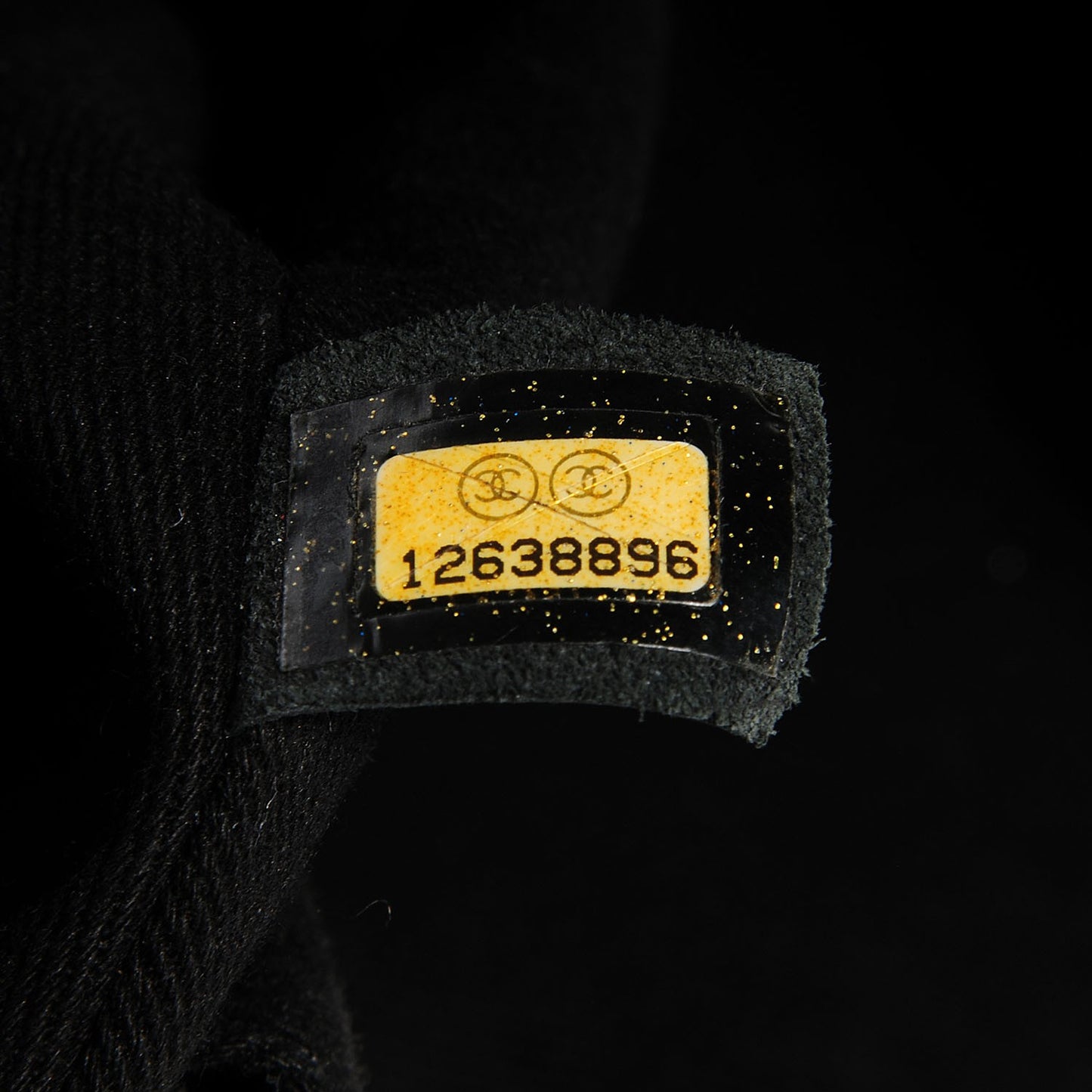 Caviar Half Moon Large Flap Black