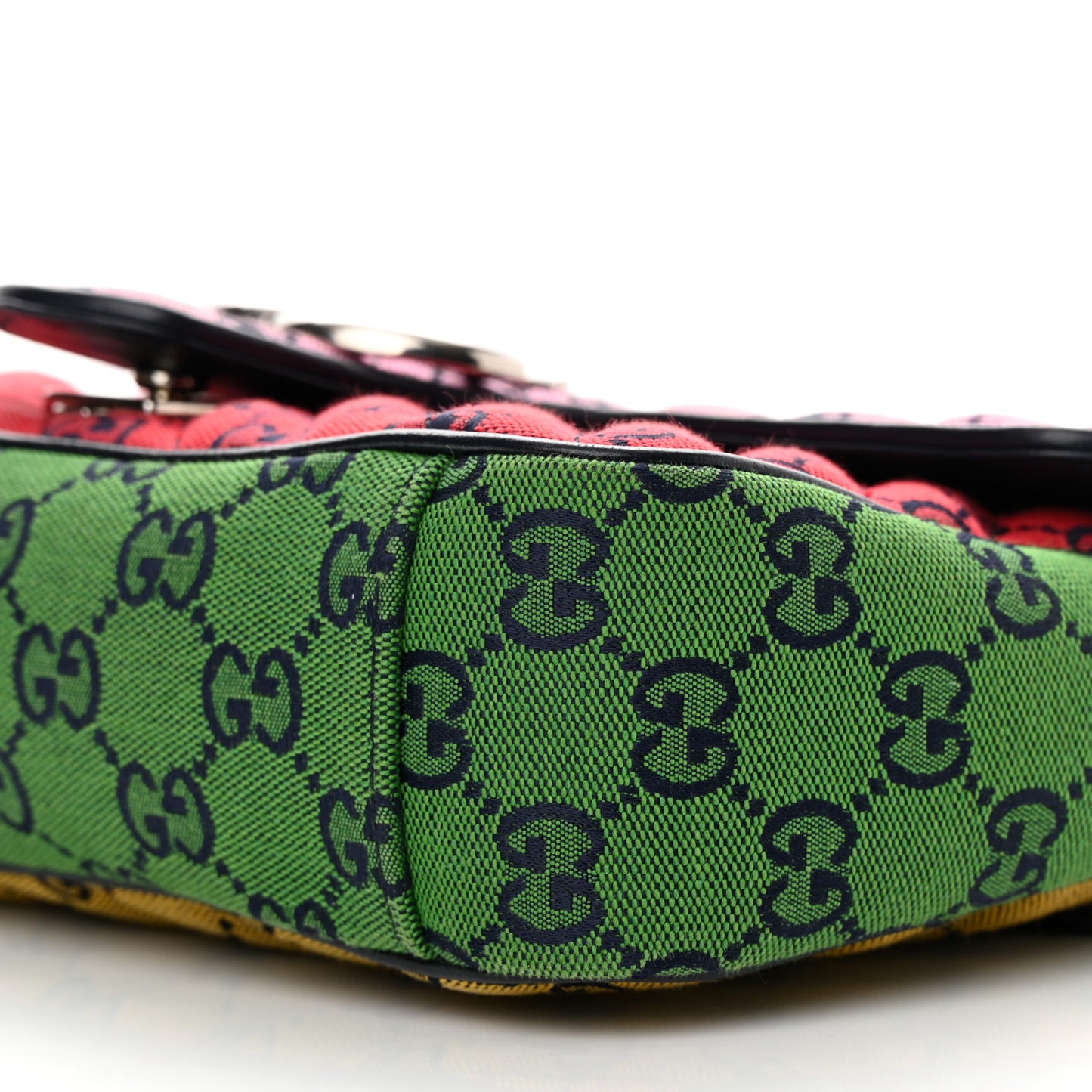 Monogram Multicolor Matelasse Diagonal Small GG Marmont Shoulder Bag Pink Blue Red Yellow Green