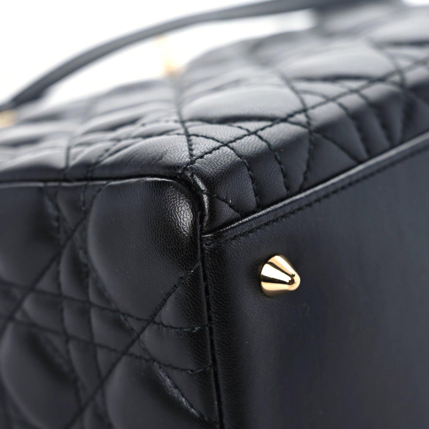Lambskin Cannage Medium Lady Dior Black