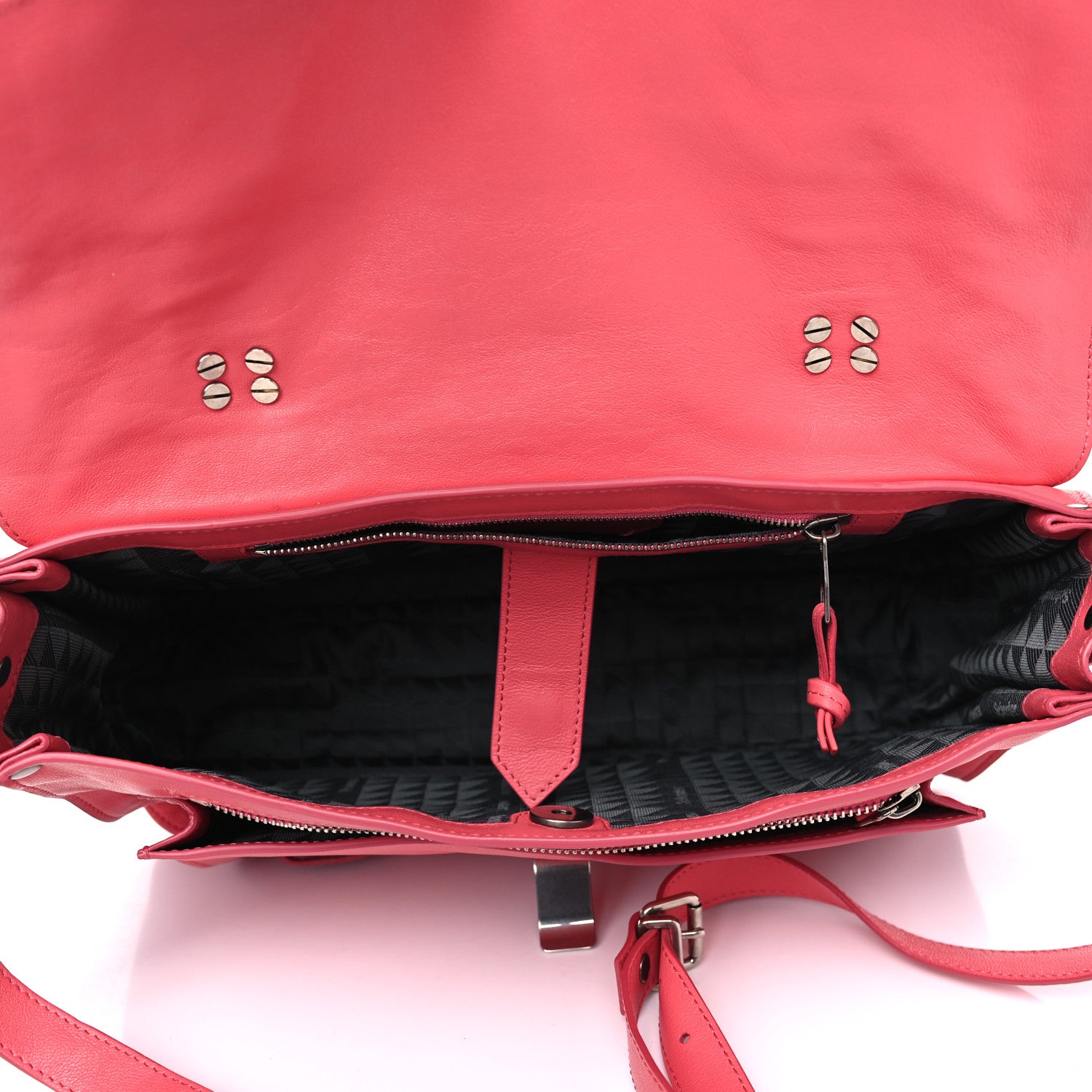 Proenza Schouler Lambskin Medium PS1 Satchel Hibiscus 4 of 4