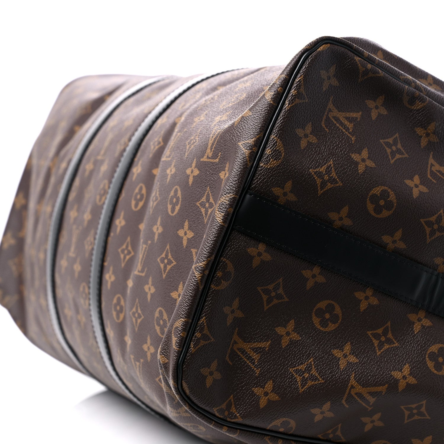 Louis Vuitton Monogram Macassar Keepall Bandouliere 55 7 of 10