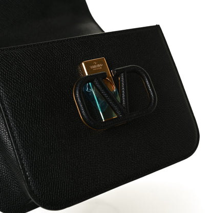 Valentino Garavani Grainy Calfskin Small VSling Shoulder Bag Black 12 of 13