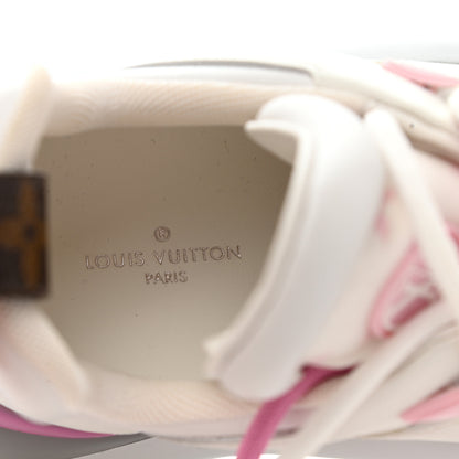 Louis Vuitton Calfskin Technical Nylon LV Archlight Sneakers 36.5 White Pink Yellow 7 of 8