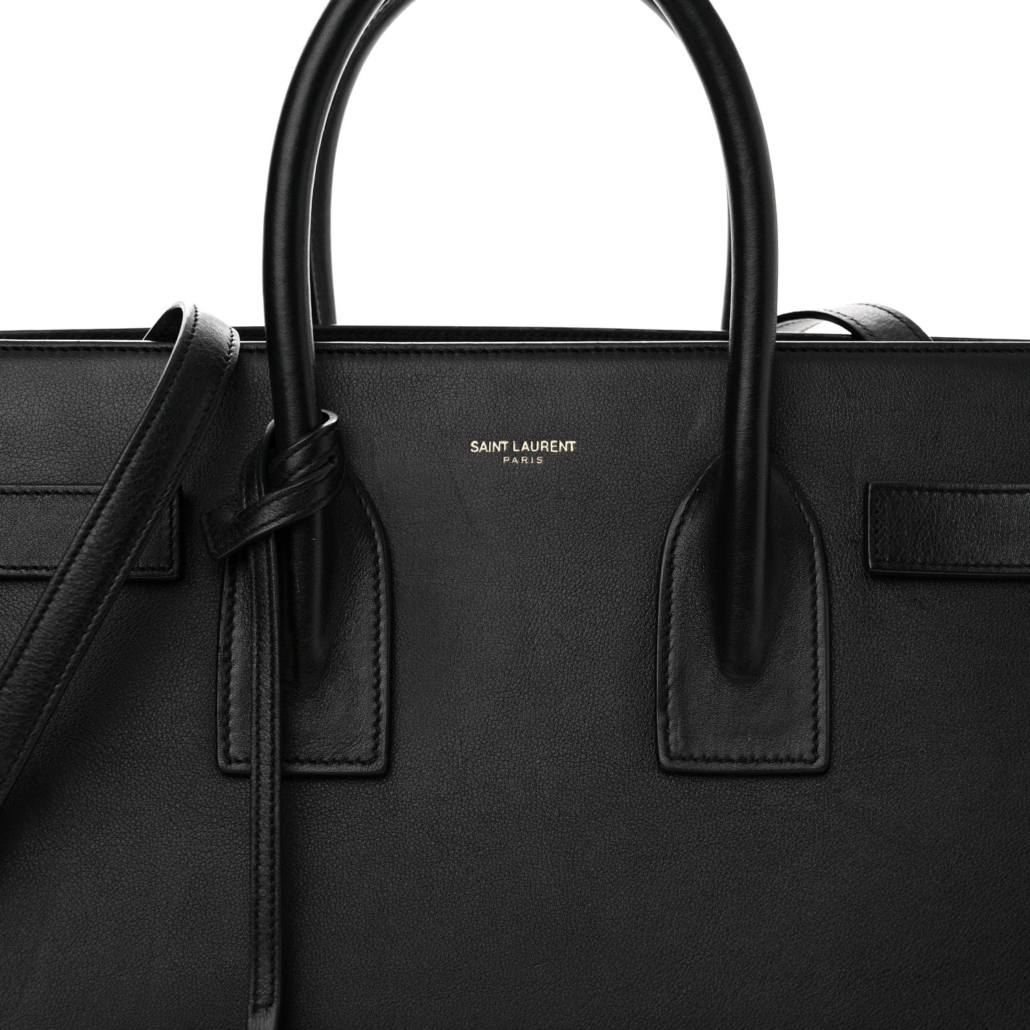 Saint Laurent Calfskin Small Sac De Jour Black 9 of 11