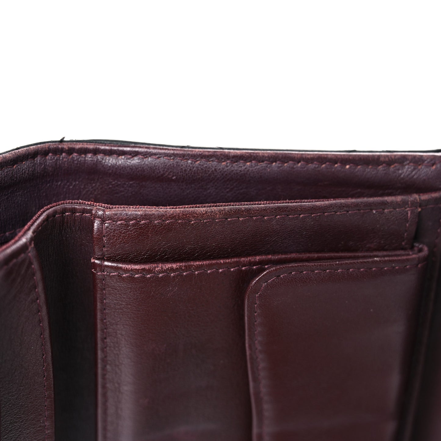 Caviar Quilted Large Flap Wallet Black