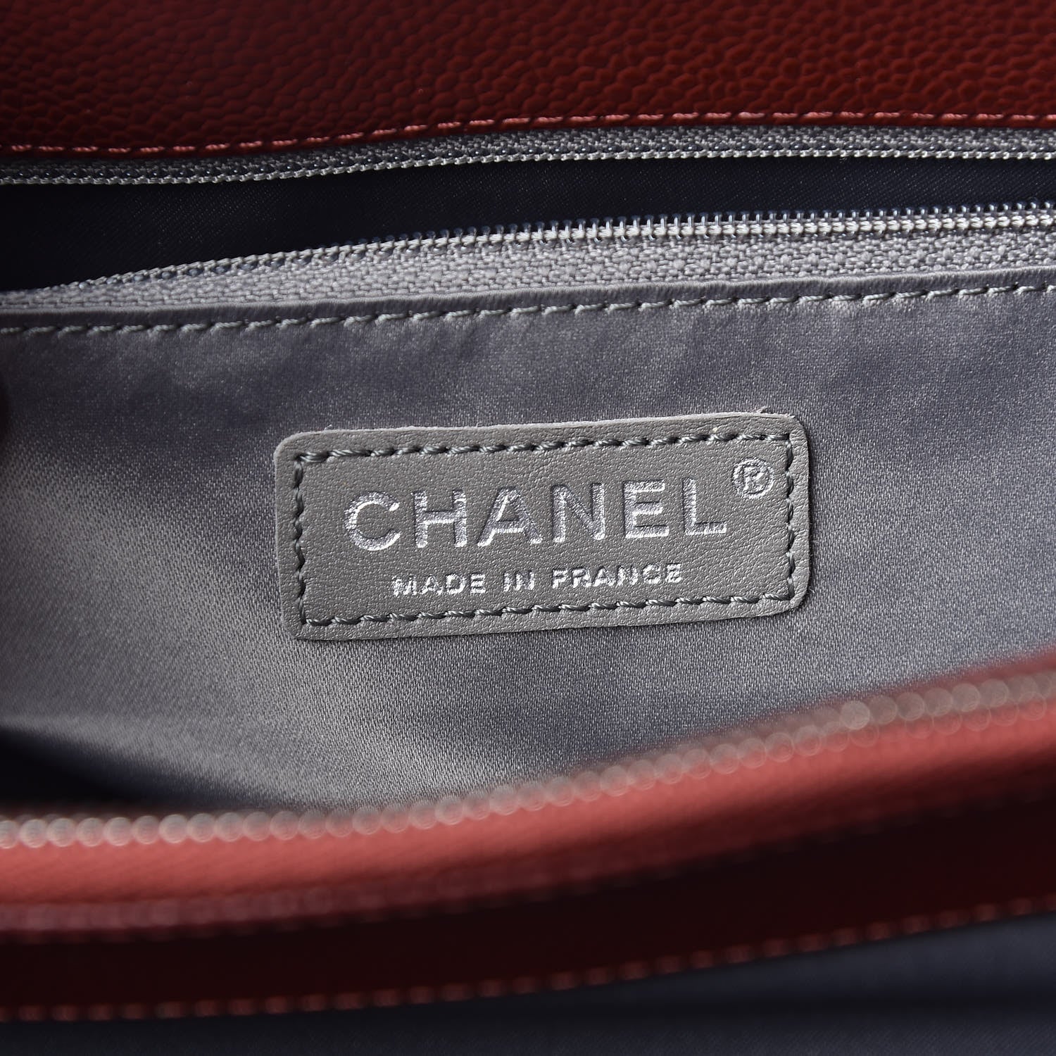 Chanel Caviar Quilted Grand Shopping Tote GST Dark Burgundy 7 of 11